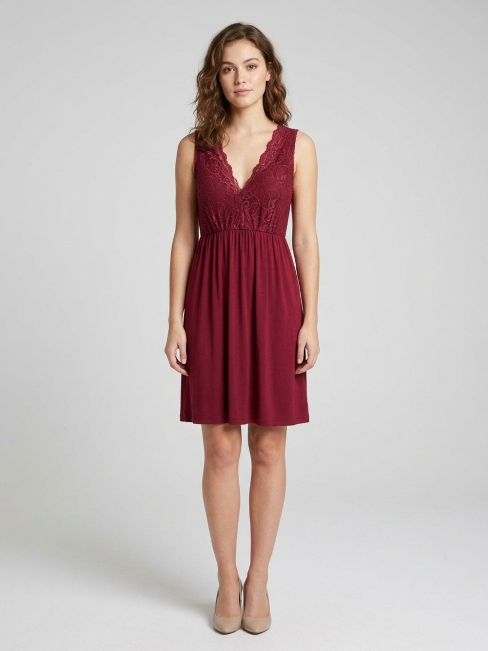 Ophelia King sleeveless lace bodice dress, women’s size Large